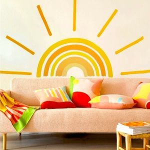 COPY - Large boho Sun wall mural Decal